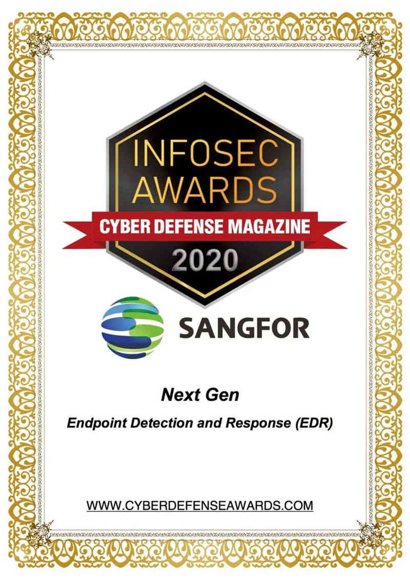 Sangfor Endpoint Secure Won Magazine CDM “Next Gen” Award